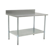 Eagle T3084SB-BS Budget Series Work Table 84"W X 30"D 4-1/2"H Backsplash