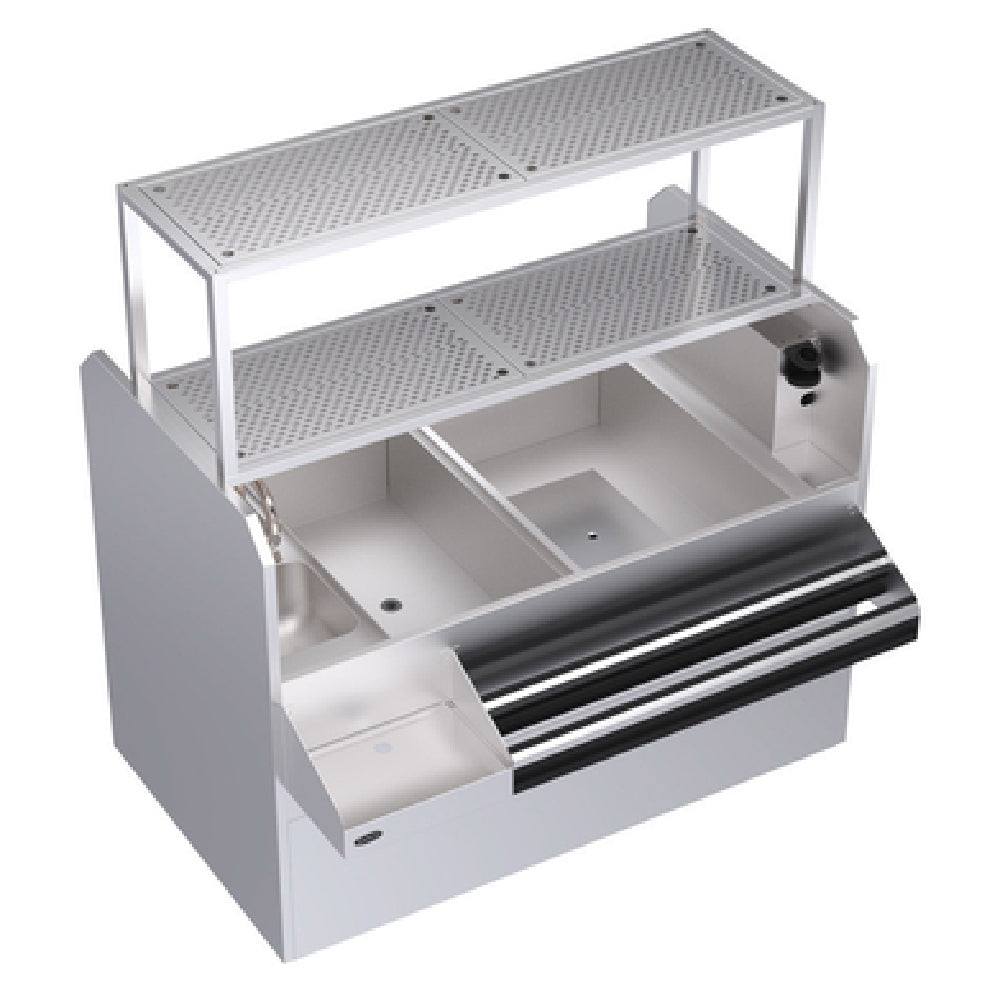 Krowne KRPT-60RP-10 Royal Series Underbar Ice Bin/Cocktail Station Pass-thru Combo