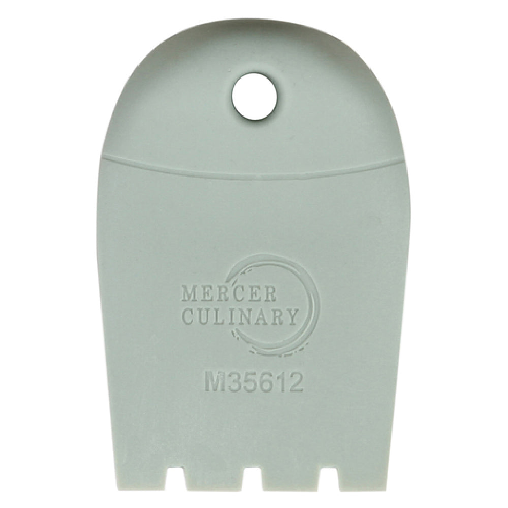 Mercer Culinary M35612 Silicone Plating Wedge 4mm Square Notch 3/4" X 2-1/2" Overall Dimensions