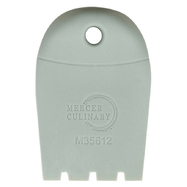 Mercer Culinary M35612 Silicone Plating Wedge 4mm Square Notch 3/4" X 2-1/2" Overall Dimensions