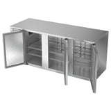 Beverage Air BB78HC-S - Refrigerated Back Bar Storage Cabinet, Three-section, 78"W X 30-3/8"D X 34"H