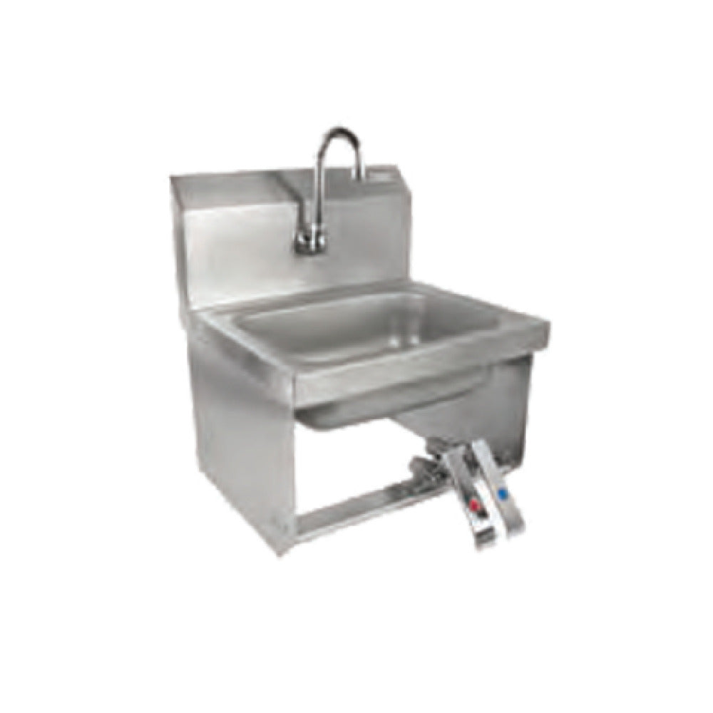 John Boos PBHS-W-1410-KV2MB-X Pro-Bowl Hand Sink Wall Mount 14"W X 10" Front-to-back X 5" Deep Bowl