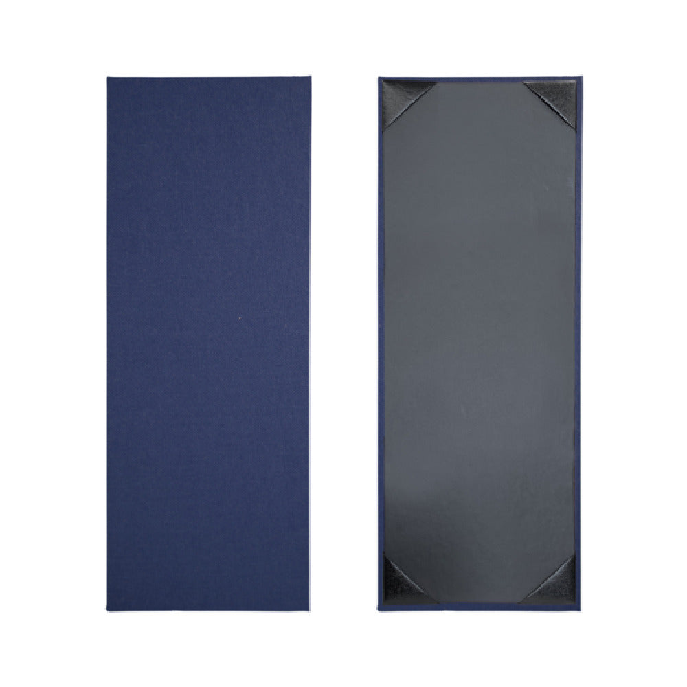 Risch LINEN-1V 4.25X11 Linen Hardback Menu Cover (specify Color) 4 1/4" X 11"