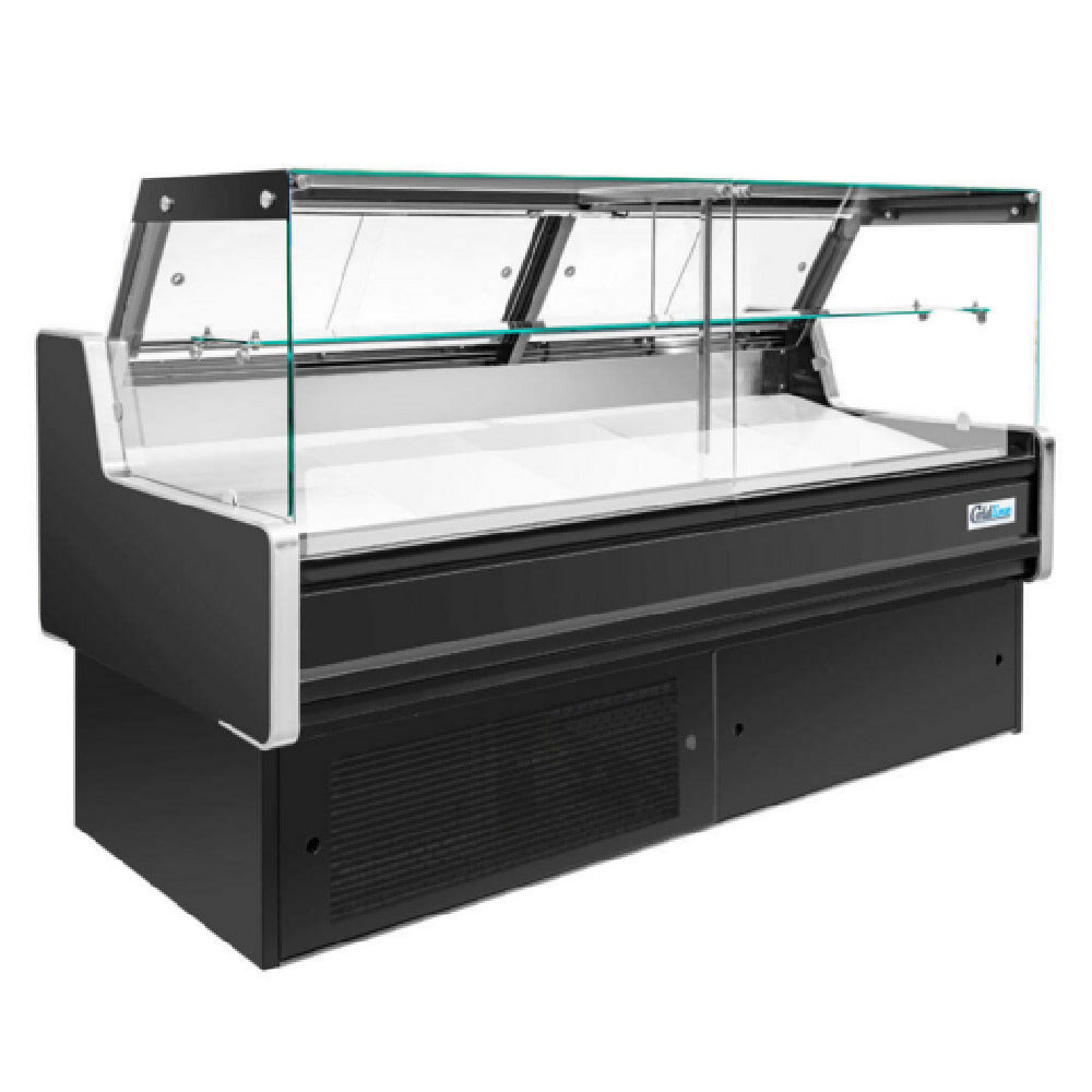 USR Brands LDC48 - Refrigerated Straight Glass Meat Deli Display Case, 47.2”W X 33.5”D X 47.2”H