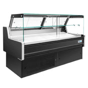 USR Brands LDC48 - Refrigerated Straight Glass Meat Deli Display Case, 47.2”W X 33.5”D X 47.2”H