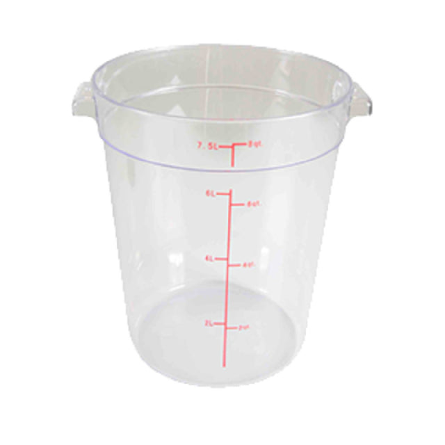 Thunder Group PLRFT308PC Food Storage Container 8 Quart Round
