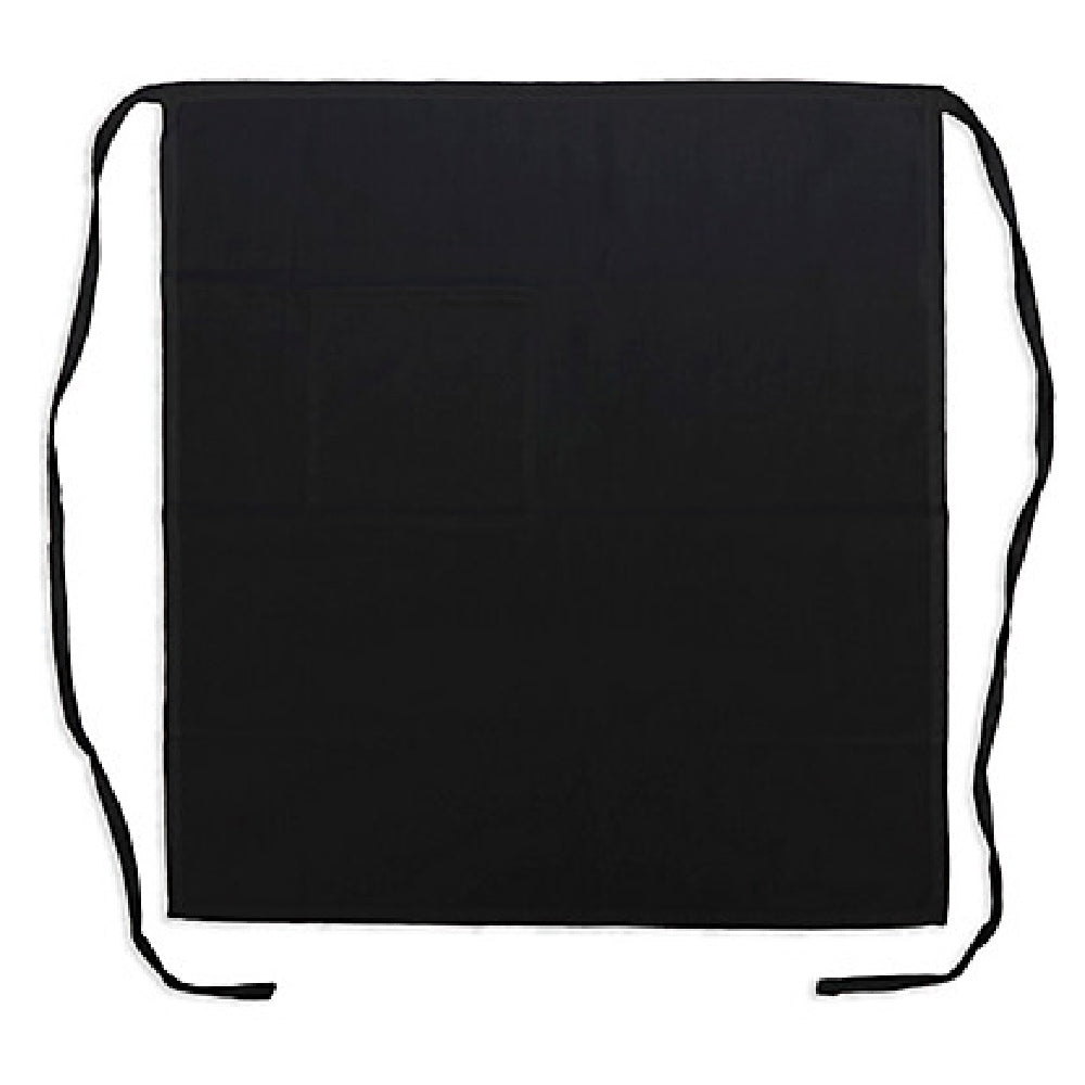 AllPoints 2575BLK 30 In Bistro Apron 1 Pocket Black
