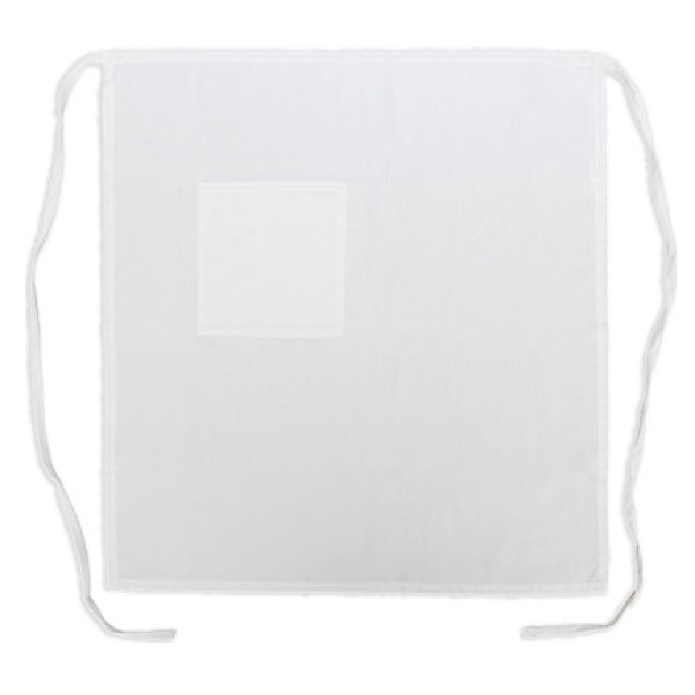 AllPoints 2575WHT 30 In Bistro Apron 1 Pocket White