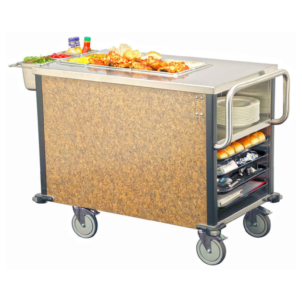 Lakeside 6754 Mini SuzyQ Hot Food Cart 26-1/2"W X 45-3/8"D X 35"H (1) 4/3 Size 6" Deep Hot Well