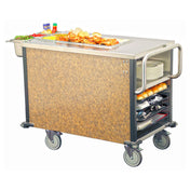 Lakeside 6754 Mini SuzyQ Hot Food Cart 26-1/2"W X 45-3/8"D X 35"H (1) 4/3 Size 6" Deep Hot Well