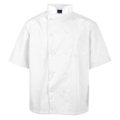 KNG 2578WHT2XL Kng 2xl Lw Chef Coat White Short Sleeve