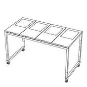 BauscherHepp VE-81119 Venta® STAGE_80_S_ACTION_STATION_4_UNITS Induction Holding Table 4 Units
