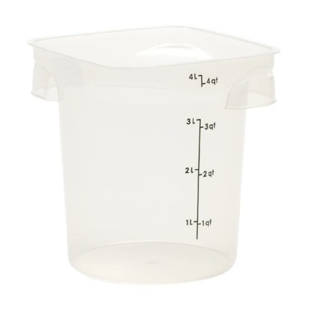 Cambro 4RFSPROPP190 CamRound® FreshPro Round Food Container 4 Qt. 7.5"L X 7.5"W X 8.1"H