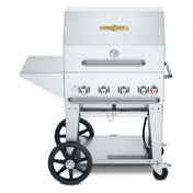 Crown Verity CV-MCB-30PKG-LP Professional Series Mobile Outdoor Charbroiler 30" Grill Package