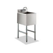 Steel Works Stainless SWBAR1B14 One Compartment Underbar Hand Sink 14-1/2" X 18-3/4" X 33"H