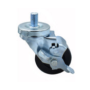 BK Resources 3SBR-5ST-HR-TLB Hard Rubber Wheel 3" Diameter 5/8"-13 X 1" Threaded Stem