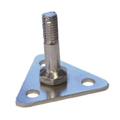 Omcan 24829 (24829) Foot Plate Chrome For Wire And Epoxy Shelving