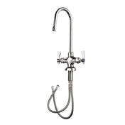 Krowne 16-450L Krowne Royal Series Lavatory Faucet Single-deck Mount Rigid Gooseneck Spout