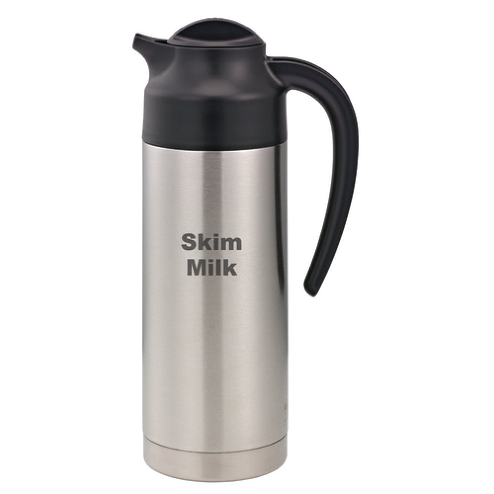 Service Ideas S2SN100SMET SteelVac™ Vacuum Creamer 1 Liter (33.8 Oz.) 3-1/2" X 6" X 11-1/2"