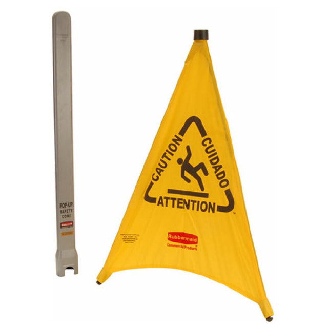 Rubbermaid RBMDFG9S0100YEL Cone Safety Pop Up 30"