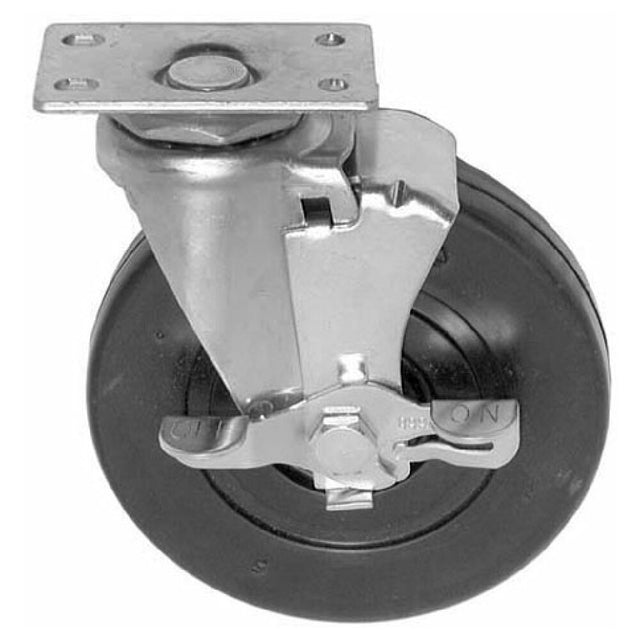 Component Hardware Group C11-1031 Plate Mnt Caster W/brk 3 W 1 3/4 X 3
