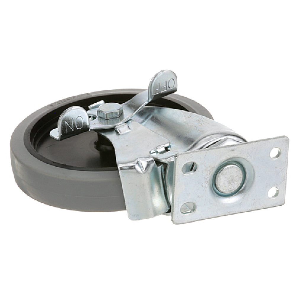 Component Hardware Group C11-1051 Plate Mnt Caster W/brk 5 W 1 3/4 X 3