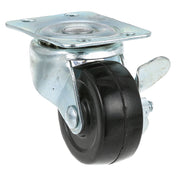 Private Label 262380 Plate Mount Caster W/ Brake 2 W 1 7/8 X 2 5/16