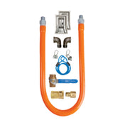 BK Resources BKG-GHC-5048-SP3 Set-Pro™ Connection Kit #3 Includes 48" X 1/2" I.D. Stainless Steel Hose With Radial Wrap & Protective Translucent Coating