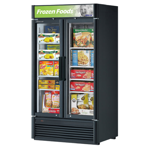 Turbo Air TGF-35SD-N_WH Super Deluxe Glass Merchandiser Freezer Two-section 28.44 Cu. Ft.