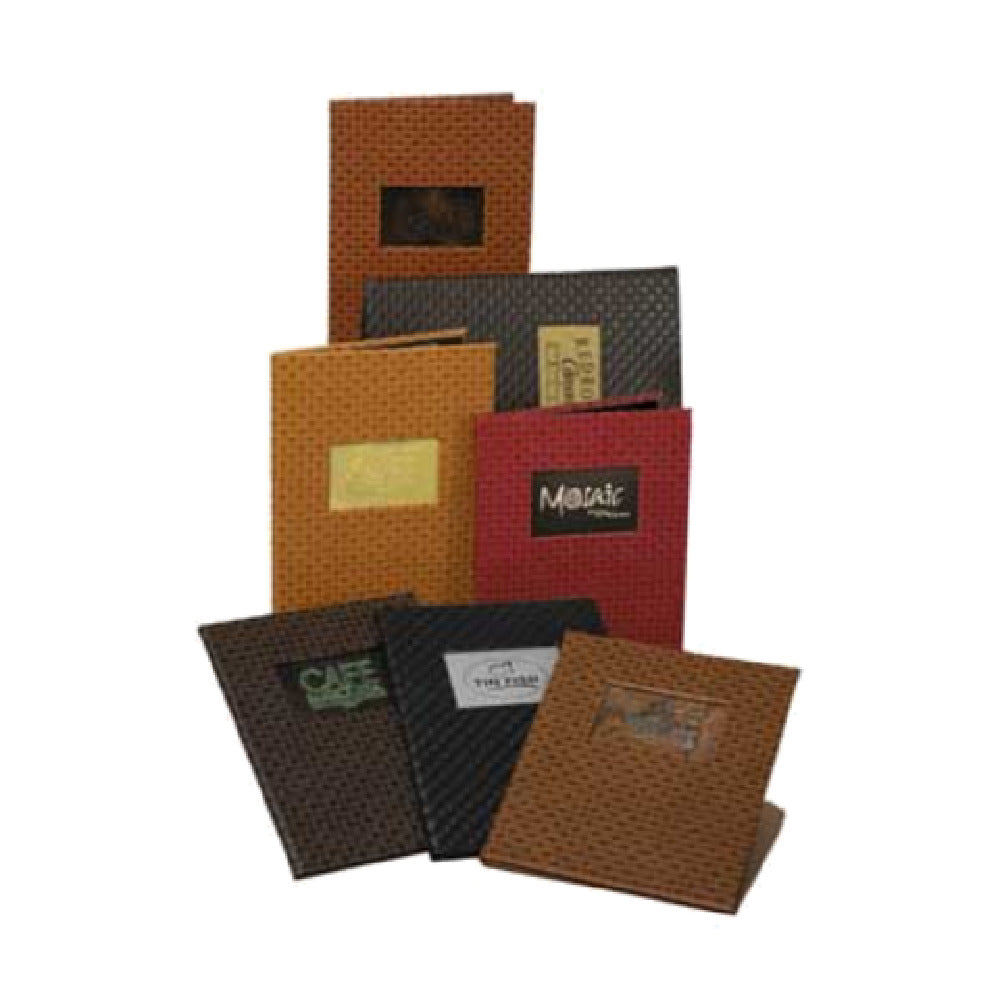 Menu Solutions BSK60A Menu Cover Holds 5-1/2" X 8-1/2" Quad Booklet With 6 Views