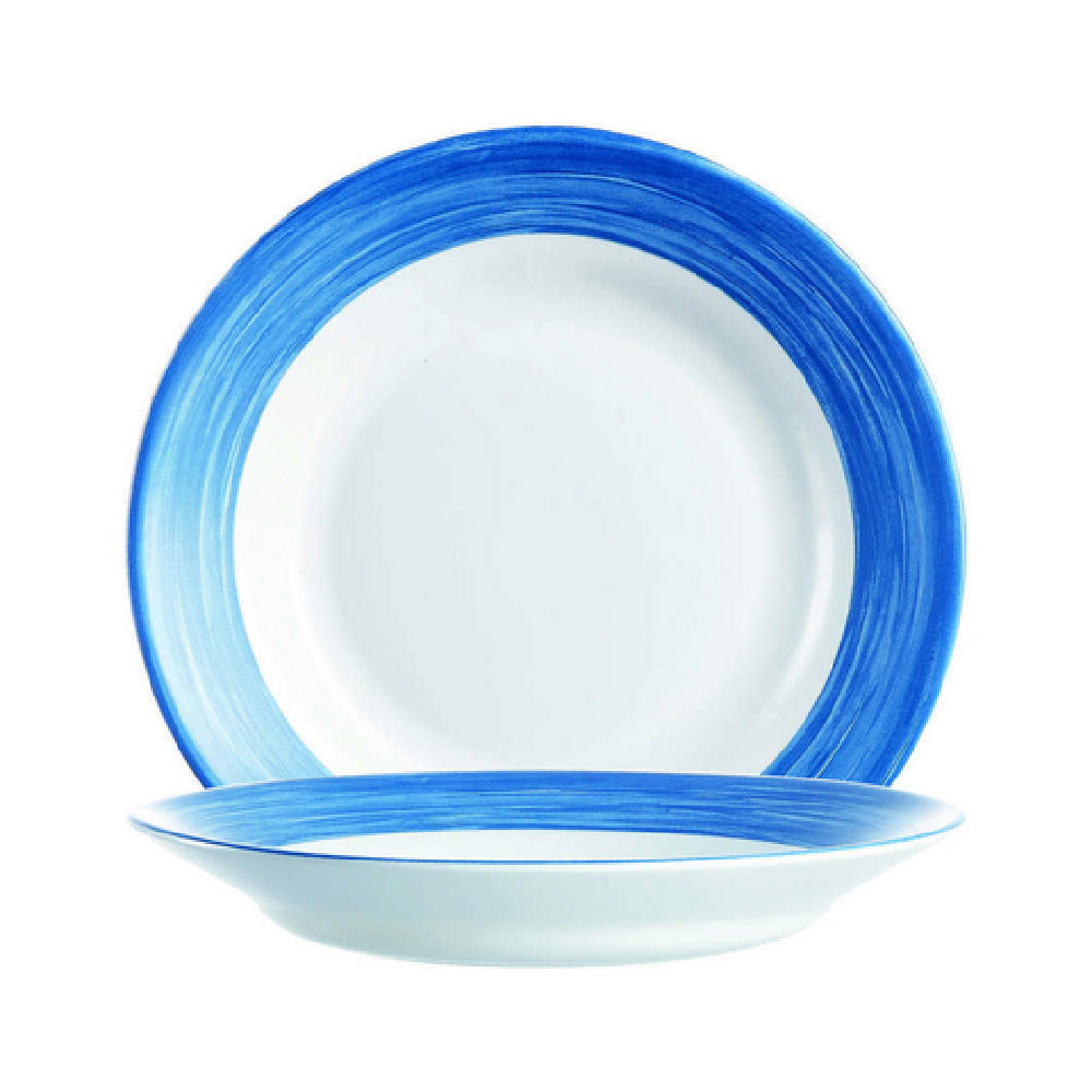 Cardinal X0620 - Arcoroc, Brushed Blue Jean Rim Soup Plate 23.0 Oz (D:9.0''), ['Opal']