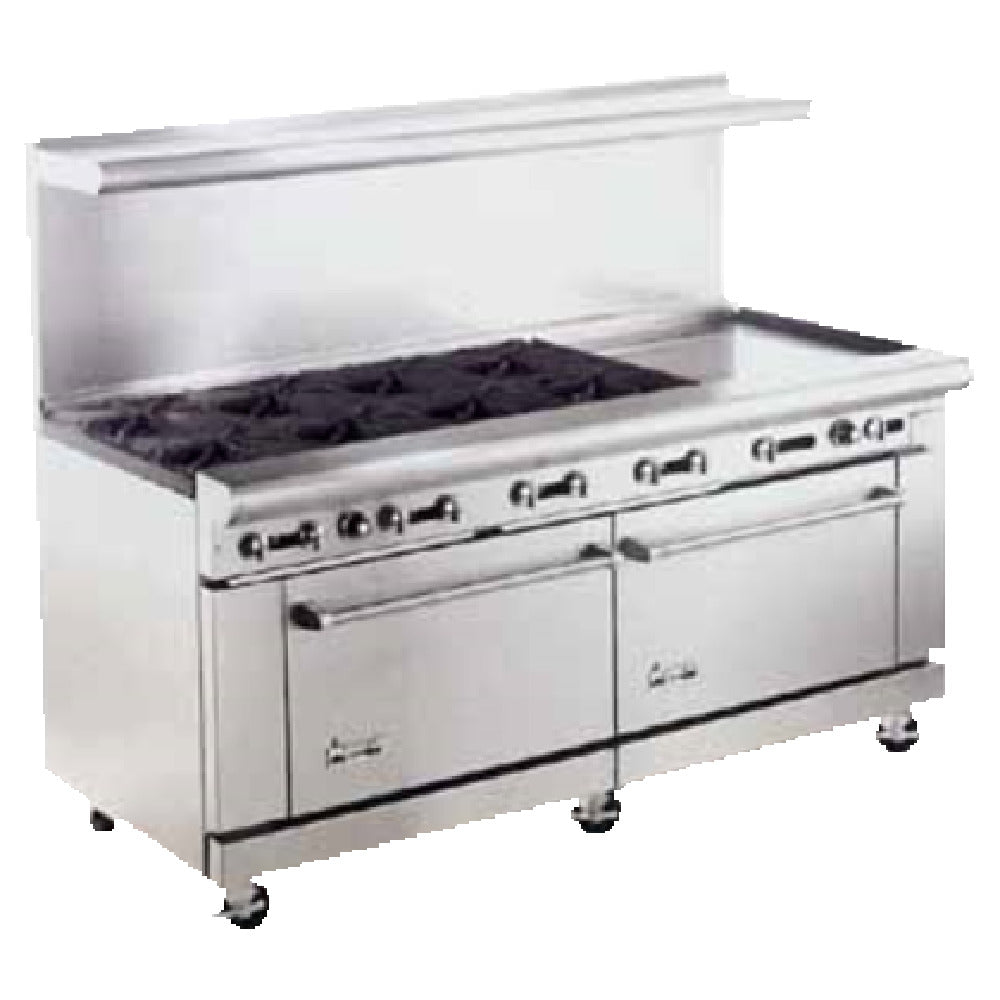 American Range AR-12G-10B Restaurant Range Gas 72"