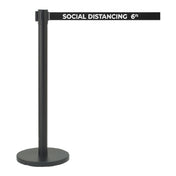Aarco HBK-7PBK Form-A-Line™ Crowd Control System 40"H Indoor Use