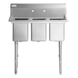 Empura EHD31014 - Sink, 39"W X 19.5"D X 44.25"H, Heavy-duty