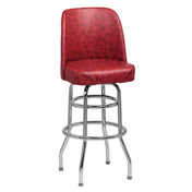 Royal ROY 7722 CRM - Bucket Bar Stool, High Back, Heavy Foam Padded Waterfall Seat