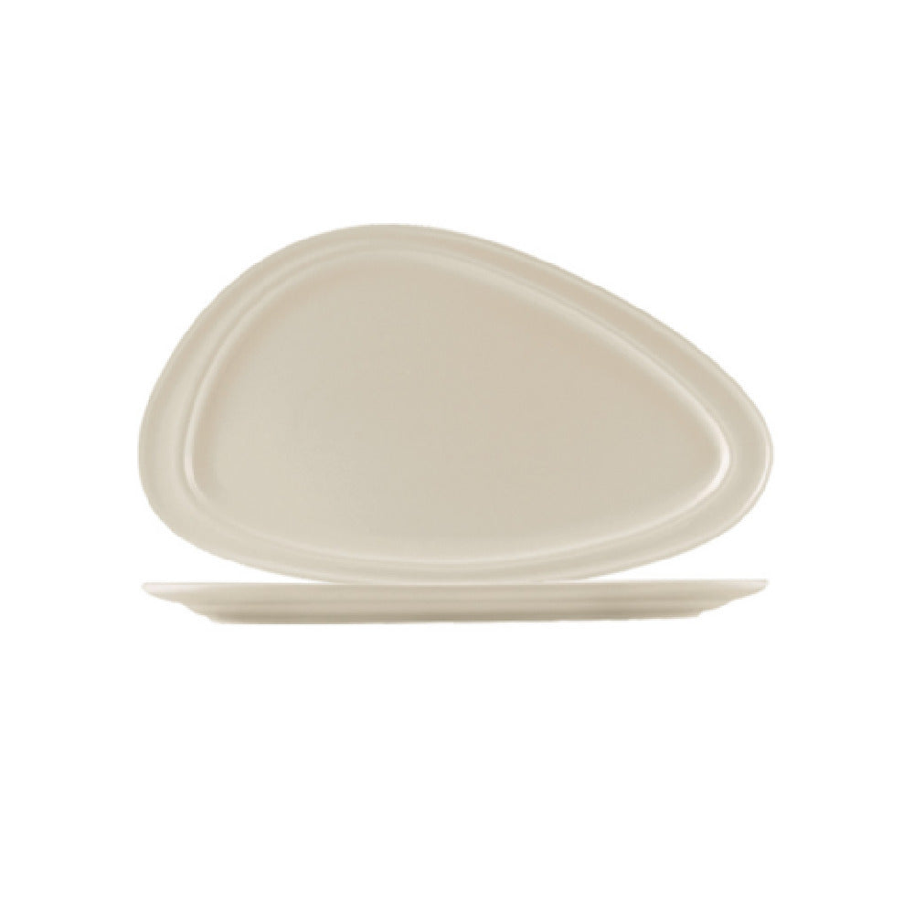 CAC China REC-T61 REC Plate 16-1/2"L X 9-1/4"W X 1"H Teardrop Shape