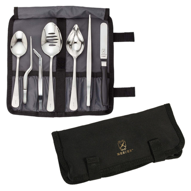 Mercer Culinary M35149 Plating Tool Set 8-piece Includes: (1) M18830 4-1/4" Offset Spatula