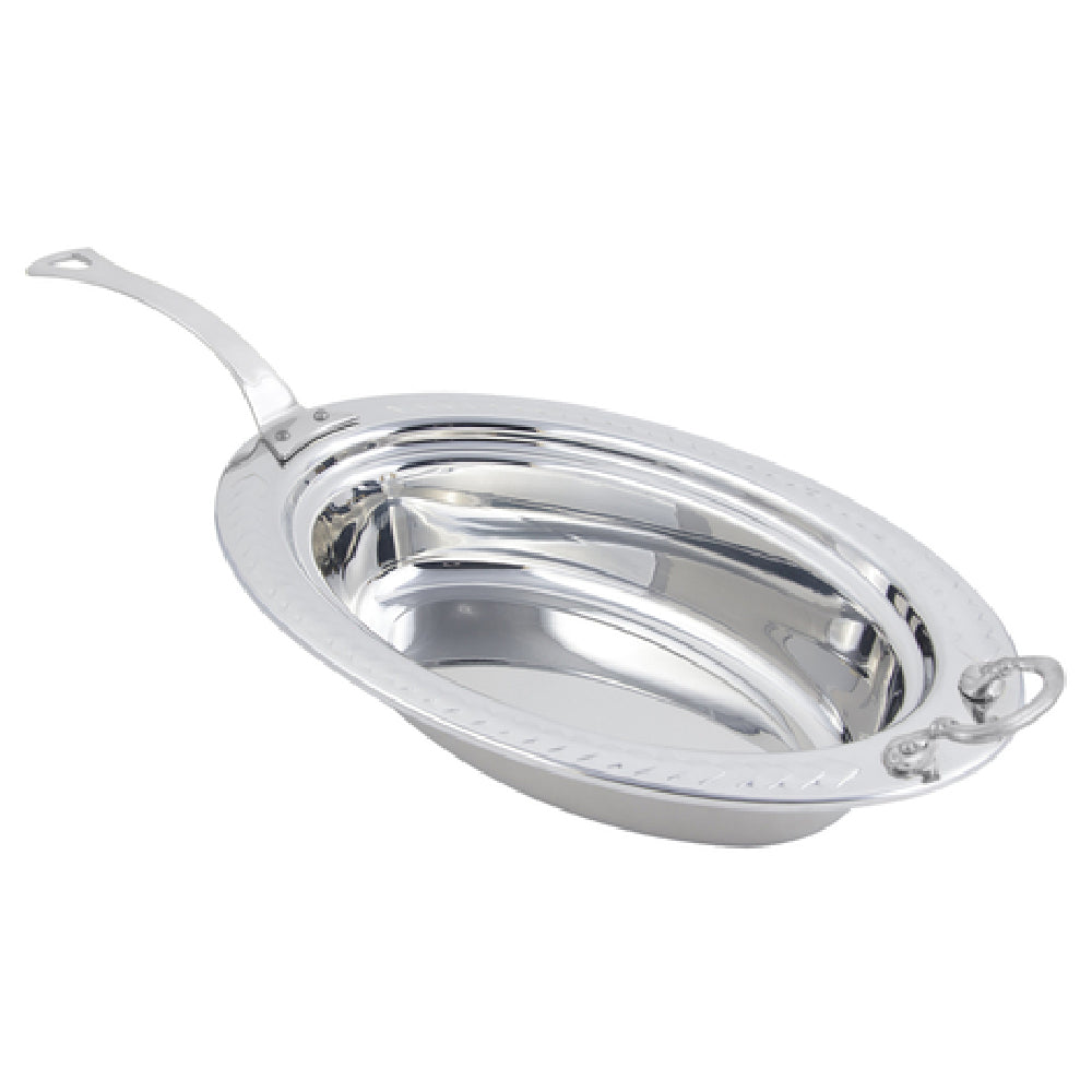 Bon Chef 5499HLSS Food Pan Full Oval 6-1/8 Qt. (196 Oz.) Capacity