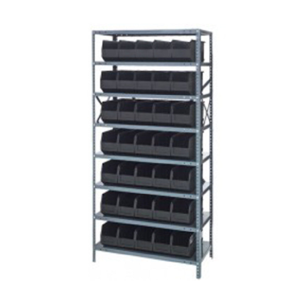 Quantum 1875-461_BLUE - Shelving Unit, 18"D X 36"L X 75"H, Heavy Duty