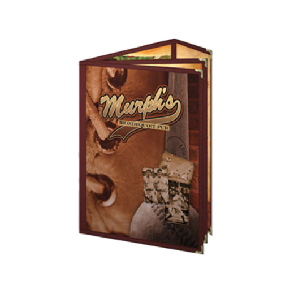 Risch TETBQ 5.5X8.5-LEATHERETTE Deluxe Sewn Leatherette Menu Cover (specify Color)