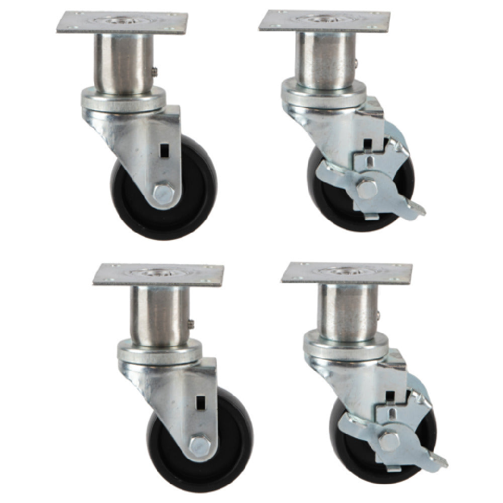 Vulcan CASTERS-ADJRR4 - Casters, 6", Adjustable (set Of 4) (2 With Locks)