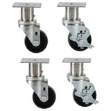 Vulcan CASTERS-ADJRR4 - Casters, 6", Adjustable (set Of 4) (2 With Locks)