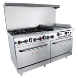 Empura EGR60-G24_NAT - Double Base Gas Range, Natural Gas, 60"W X 32-5/8"D X 60-1/8"H