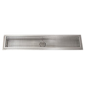 BK Resources FTRS-1824 Floor Trough 24"W X 18"D X 2-3/4" Deep Removable Flat Bar Subway Grate