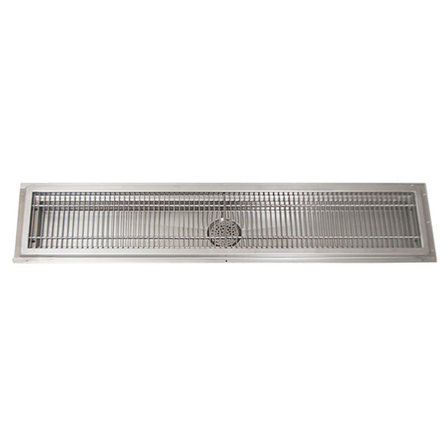 BK Resources FTRS-1824 Floor Trough 24"W X 18"D X 2-3/4" Deep Removable Flat Bar Subway Grate