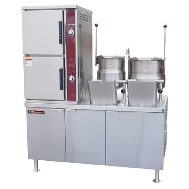 Southbend (Middleby) DCX-2S-6-6 - Convection Steamer/Kettle, Direct Steam, (2) Compartment