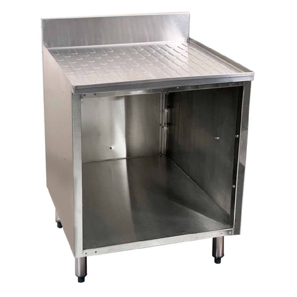 Glastender C-DBCA-48-LD CHOICE Underbar Drainboard Open Front Cabinet Base 48"W X 19"D