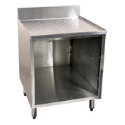 Glastender C-DBCA-24-LD CHOICE Underbar Drainboard Open Front Cabinet Base 24"W X 19"D