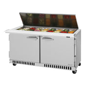 Turbo Air PST-60-24-FB-N-FL PRO Series Mega Top Sandwich/Salad Prep Table With Flat Lid
