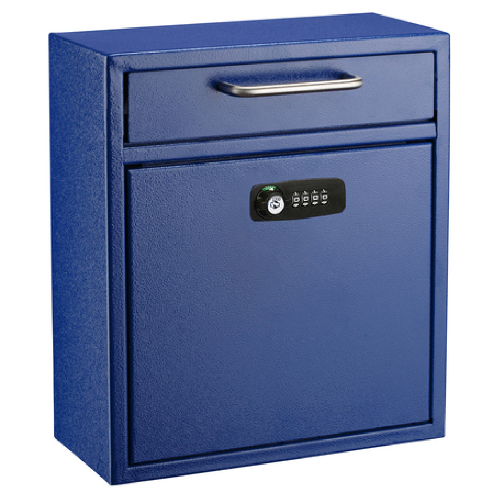 Alpine Industries ADI631-05-BLU-KC Mailbox 10-4/10" X 4-1/2" X 12"H Wall Mountable